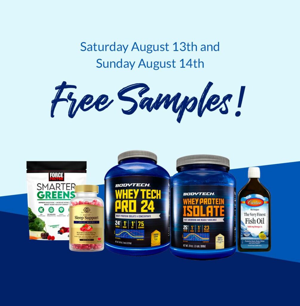 Free protein supplement samples
